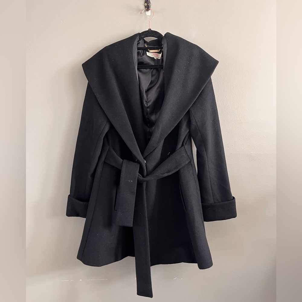 Trina by Trina Turk Wrap Peacoat Black NWOT Size 12‎